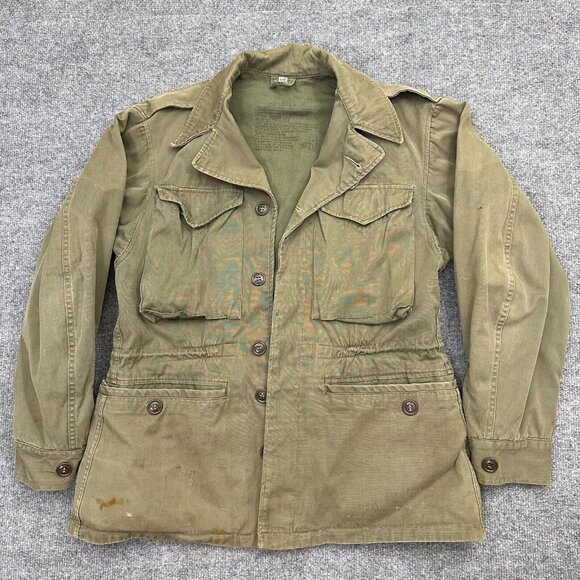 Vintage Men’s 34 Winter Coat Army M-1943 World War II Field Jacket